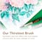 Princeton™ Neptune™ Synthetic Squirrel Oval Wash Watercolor Brush, Size 1/2